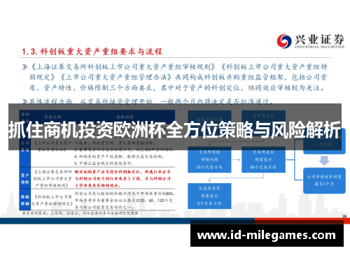 抓住商机投资欧洲杯全方位策略与风险解析